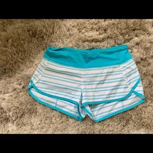 Lululemon speed shorts.